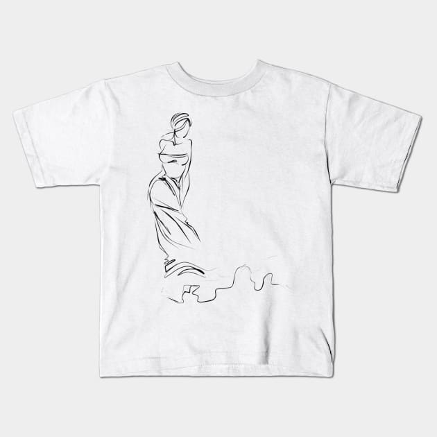 Lady. Kids T-Shirt by RoseAesthetic